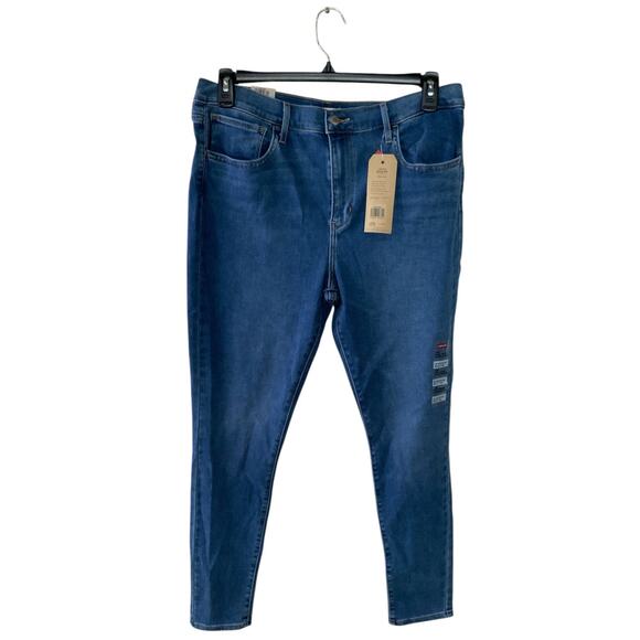 Levis 720 Red Tab Jeans Womens 33x29 High Rise Super Skinny Stretch Denim NWT - Picture 1 of 12